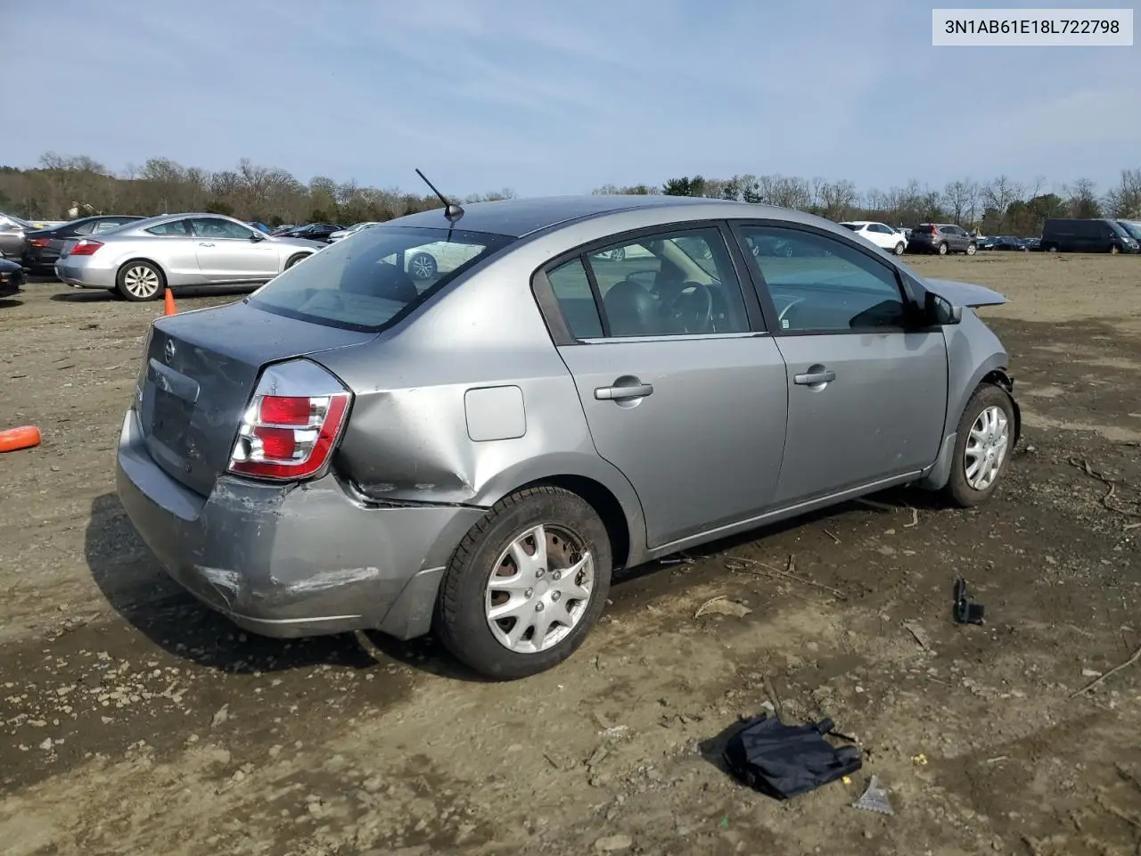 2008 Nissan Sentra 2.0 VIN: 3N1AB61E18L722798 Lot: 53186495