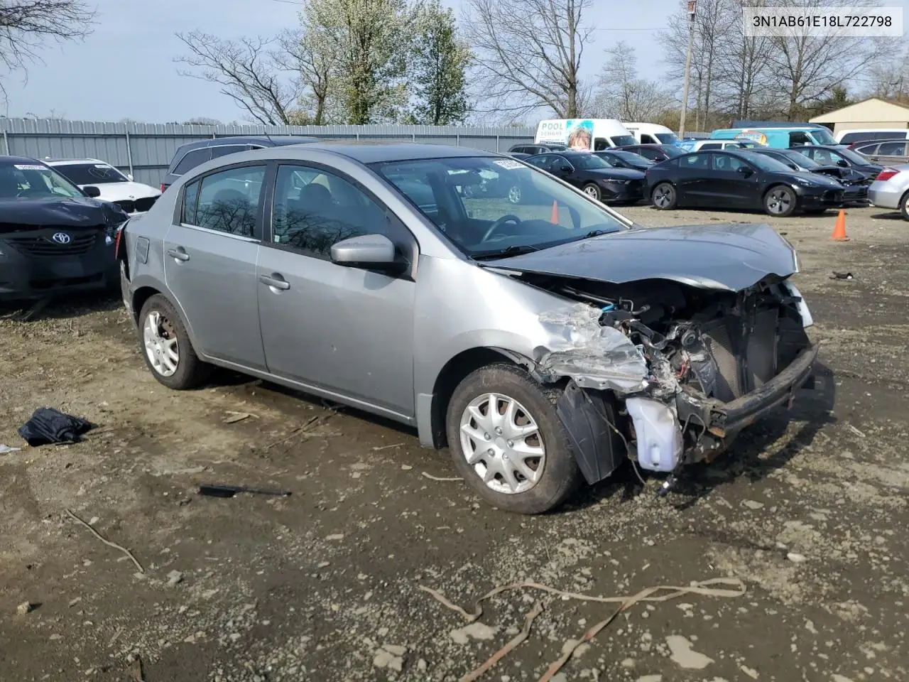 2008 Nissan Sentra 2.0 VIN: 3N1AB61E18L722798 Lot: 53186495