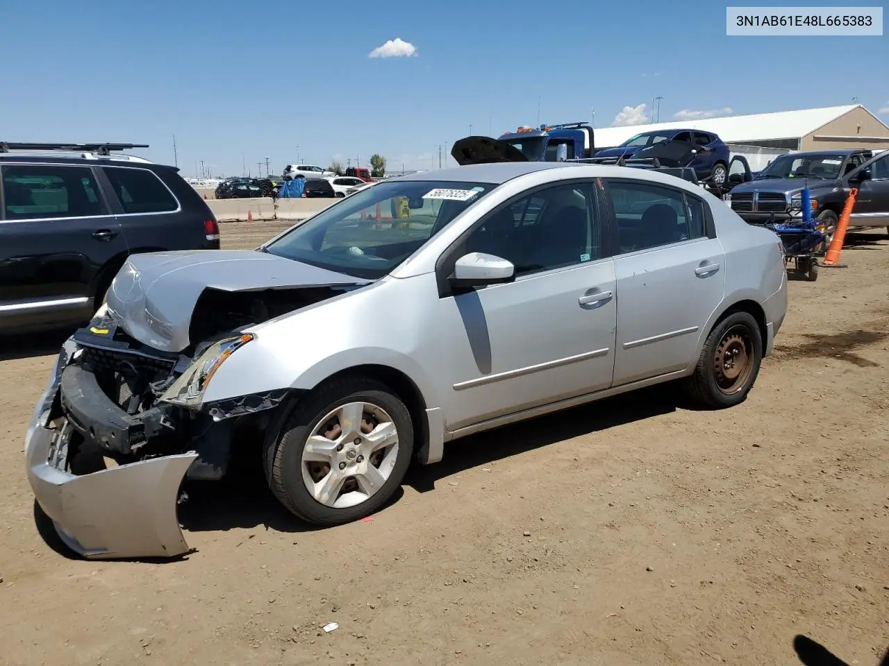 2008 Nissan Sentra 2.0 VIN: 3N1AB61E48L665383 Lot: 56076325