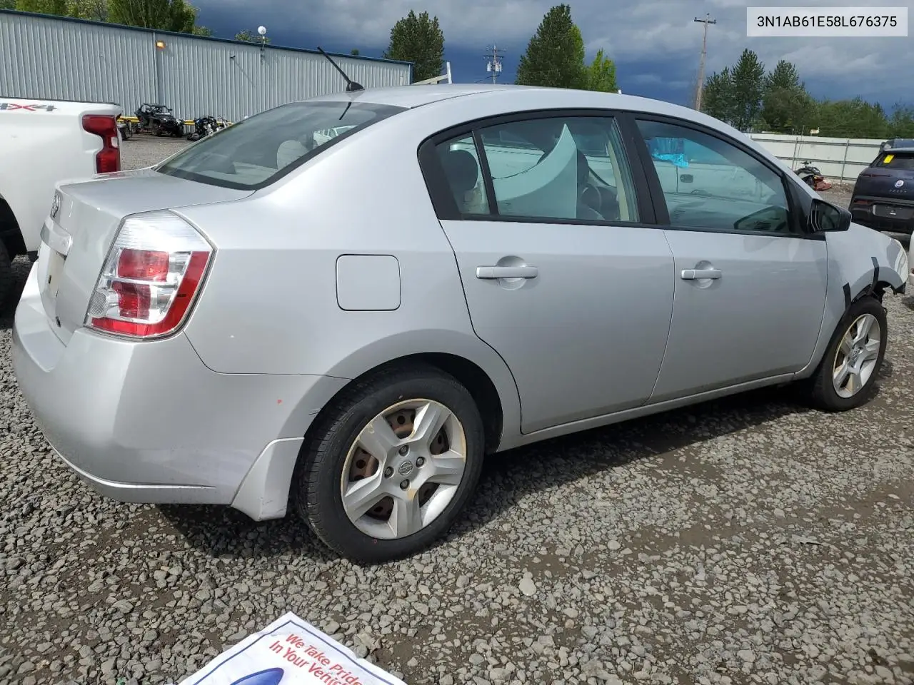 2008 Nissan Sentra 2.0 VIN: 3N1AB61E58L676375 Lot: 56535885