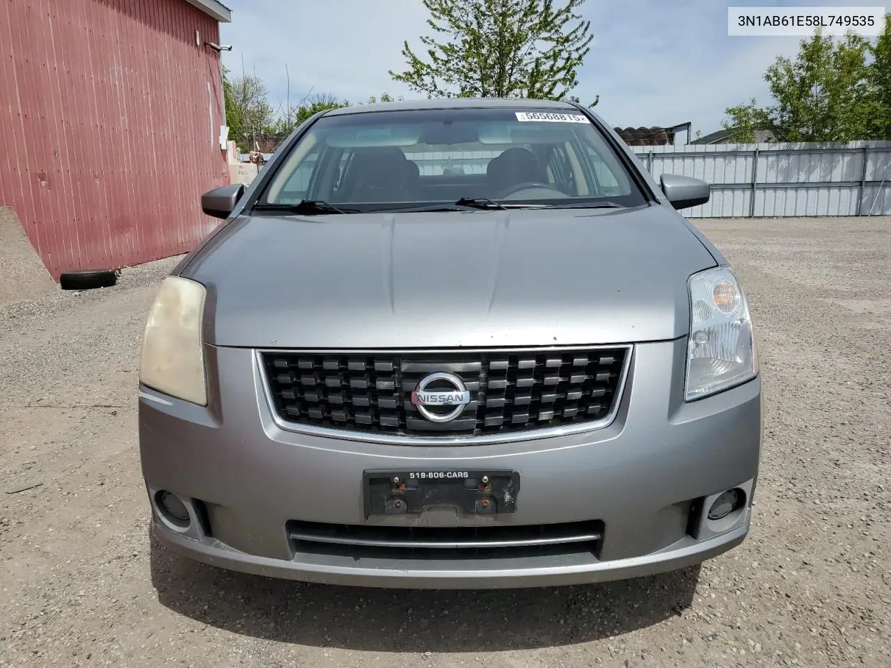 2008 Nissan Sentra 2.0 VIN: 3N1AB61E58L749535 Lot: 56568815