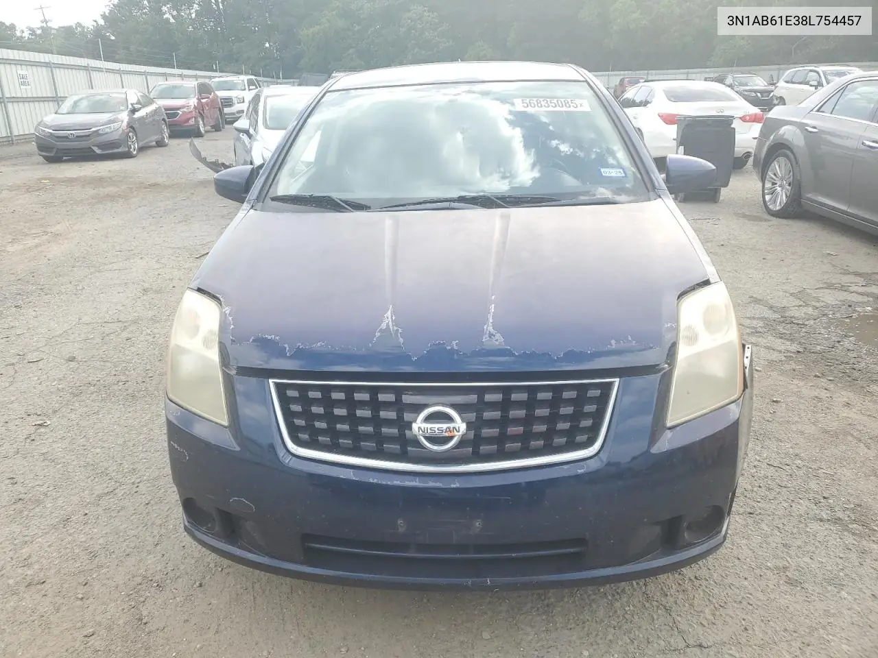 2008 Nissan Sentra 2.0 VIN: 3N1AB61E38L754457 Lot: 56835085