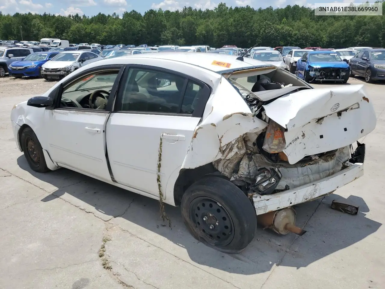 2008 Nissan Sentra 2.0 VIN: 3N1AB61E38L669960 Lot: 62558895