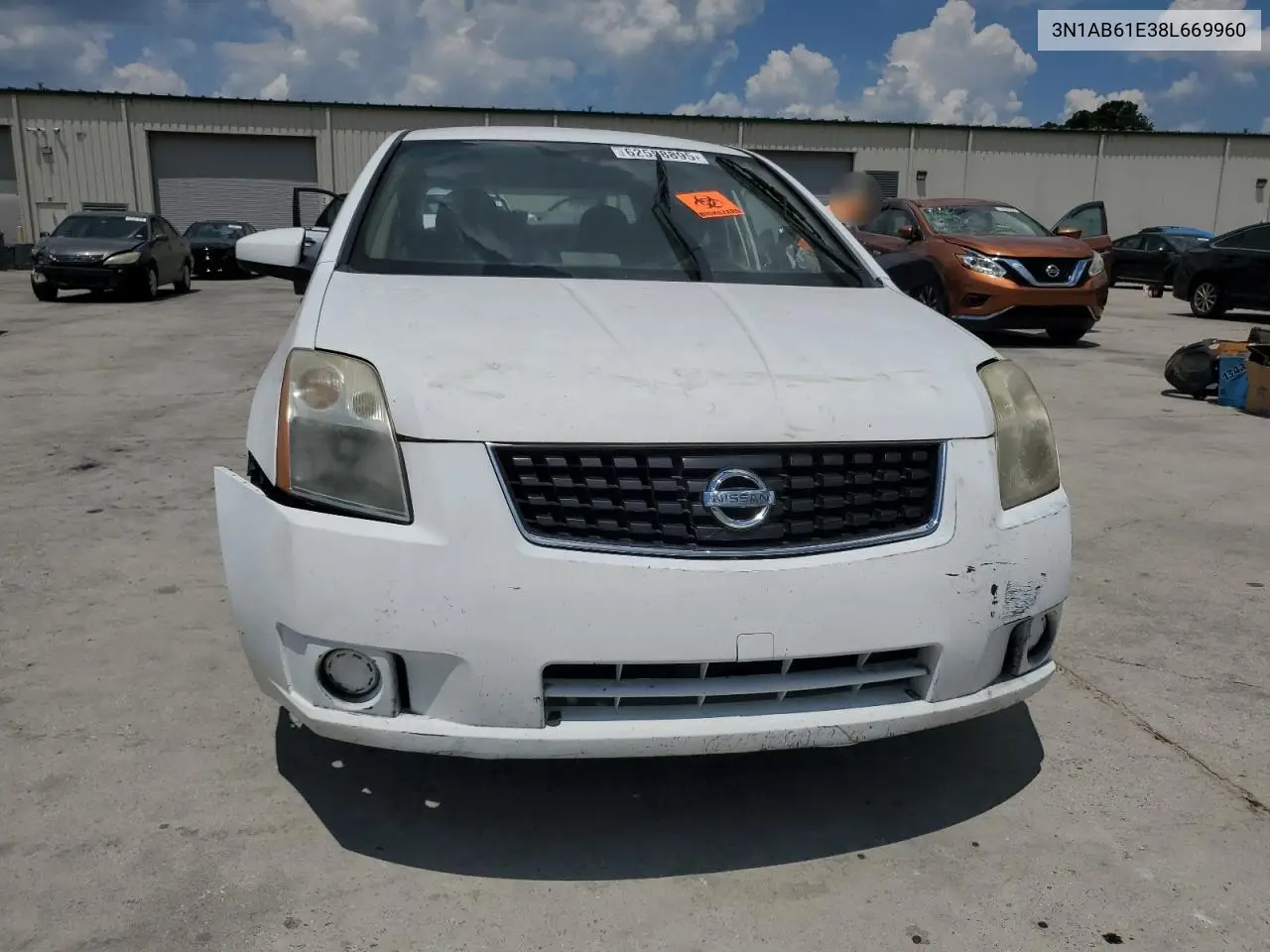 2008 Nissan Sentra 2.0 VIN: 3N1AB61E38L669960 Lot: 62558895