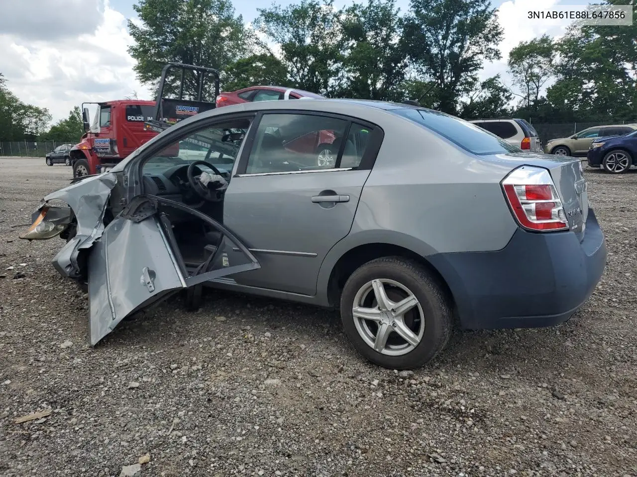 2008 Nissan Sentra 2.0 VIN: 3N1AB61E88L647856 Lot: 62572055
