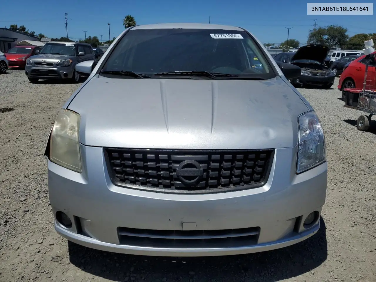 2008 Nissan Sentra 2.0 VIN: 3N1AB61E18L641641 Lot: 62701055
