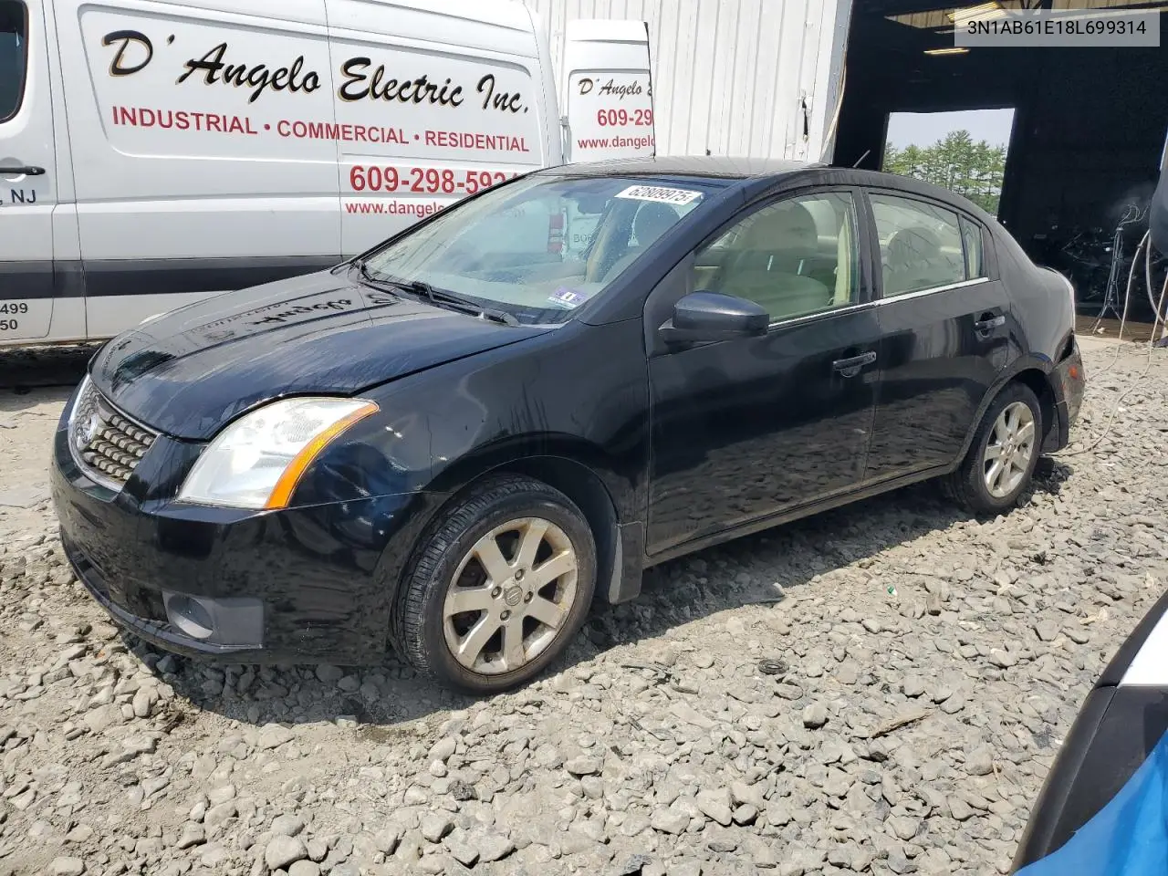 2008 Nissan Sentra 2.0 VIN: 3N1AB61E18L699314 Lot: 62809975