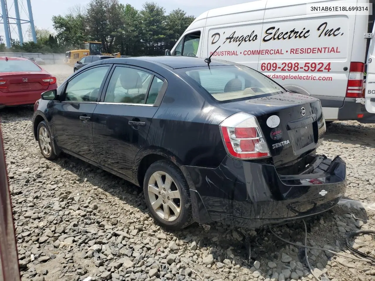 2008 Nissan Sentra 2.0 VIN: 3N1AB61E18L699314 Lot: 62809975
