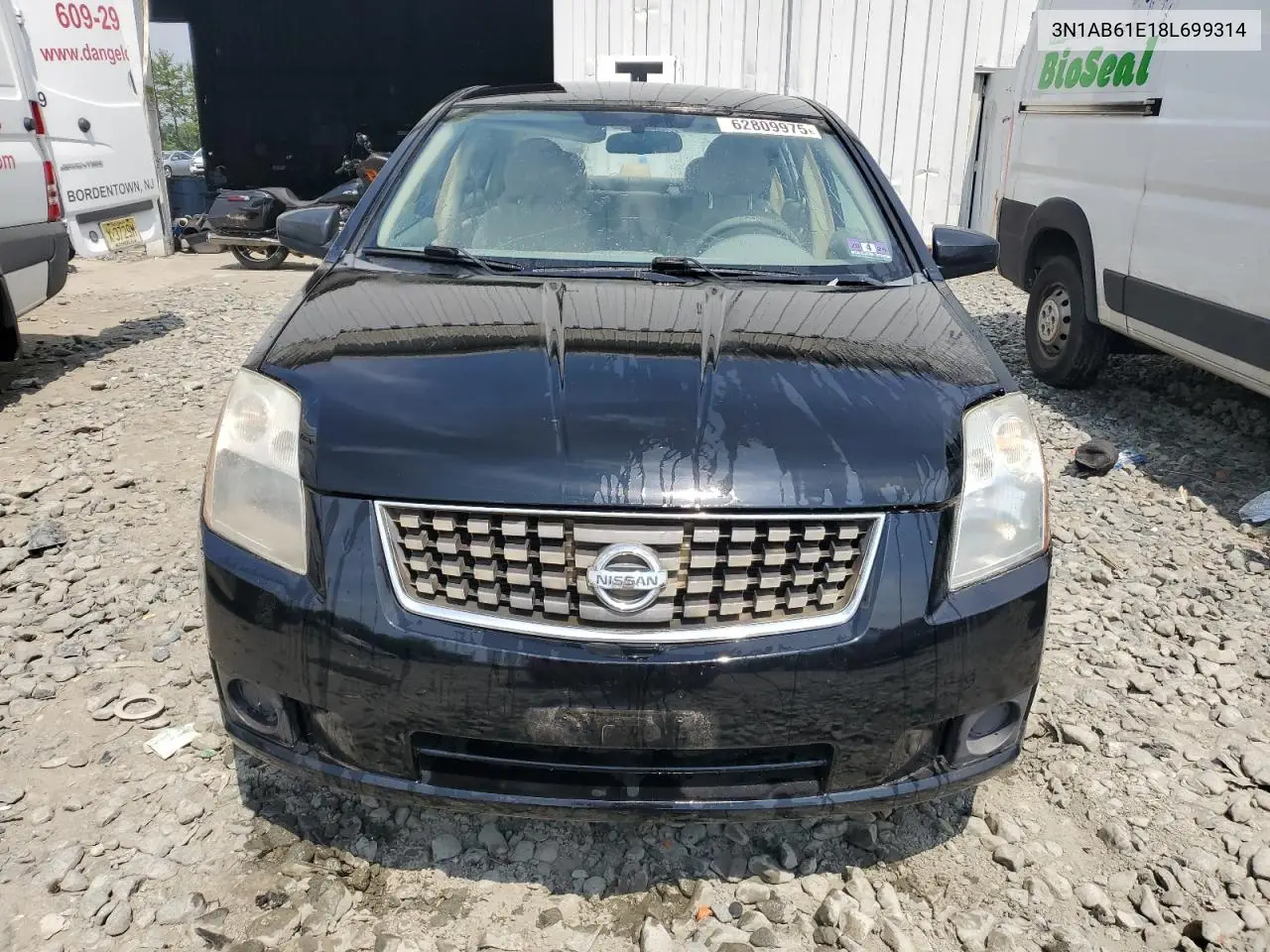 2008 Nissan Sentra 2.0 VIN: 3N1AB61E18L699314 Lot: 62809975