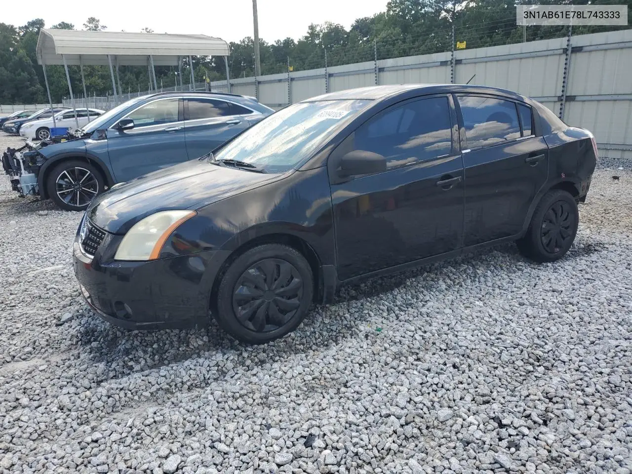 2008 Nissan Sentra 2.0 VIN: 3N1AB61E78L743333 Lot: 62894105