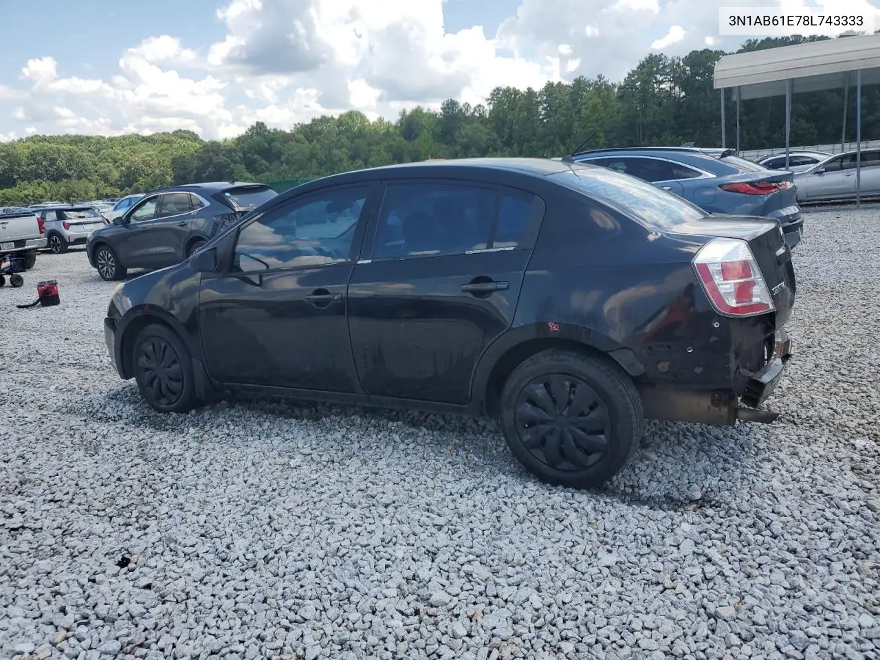 2008 Nissan Sentra 2.0 VIN: 3N1AB61E78L743333 Lot: 62894105