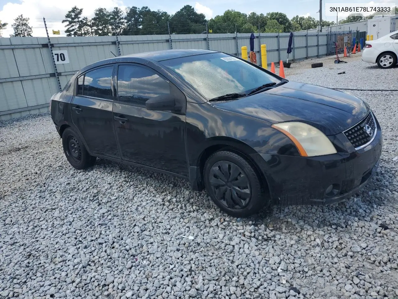 2008 Nissan Sentra 2.0 VIN: 3N1AB61E78L743333 Lot: 62894105