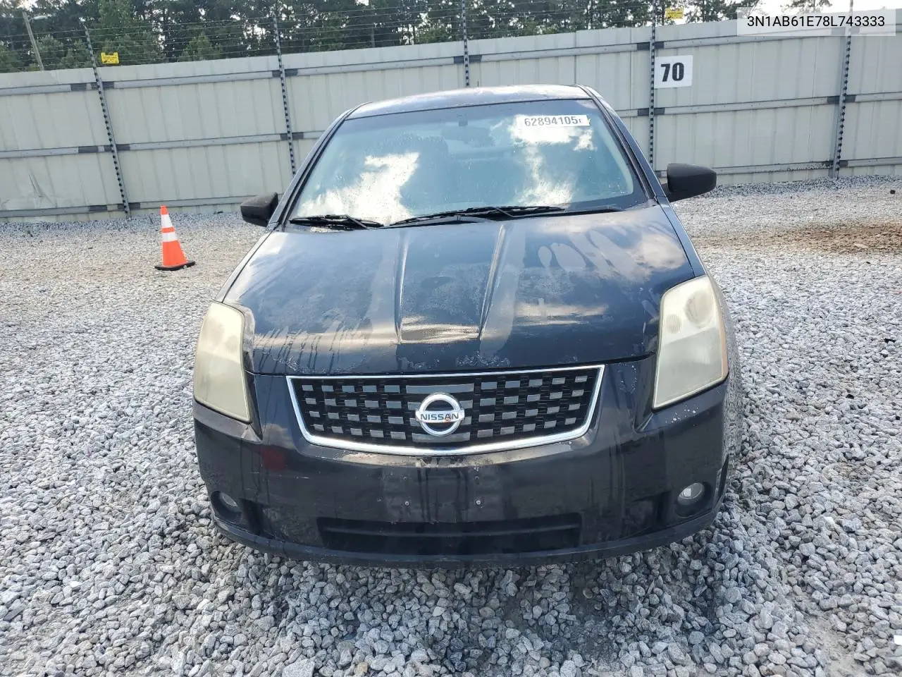 2008 Nissan Sentra 2.0 VIN: 3N1AB61E78L743333 Lot: 62894105