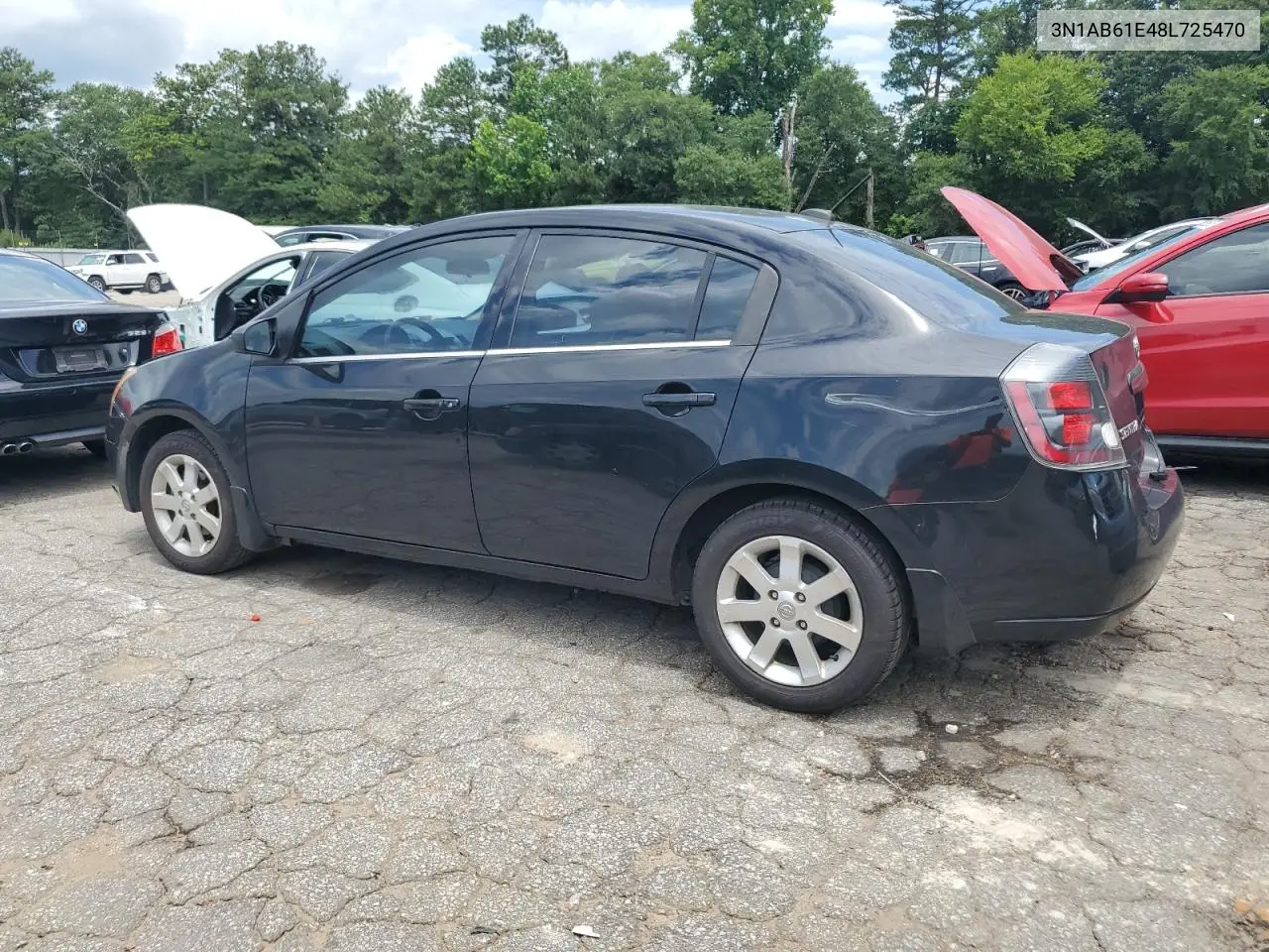 2008 Nissan Sentra 2.0 VIN: 3N1AB61E48L725470 Lot: 63000385