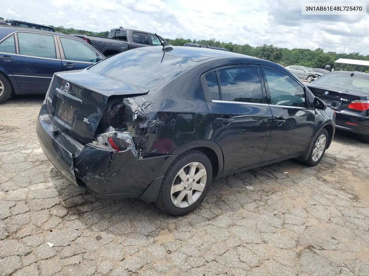 2008 Nissan Sentra 2.0 VIN: 3N1AB61E48L725470 Lot: 63000385
