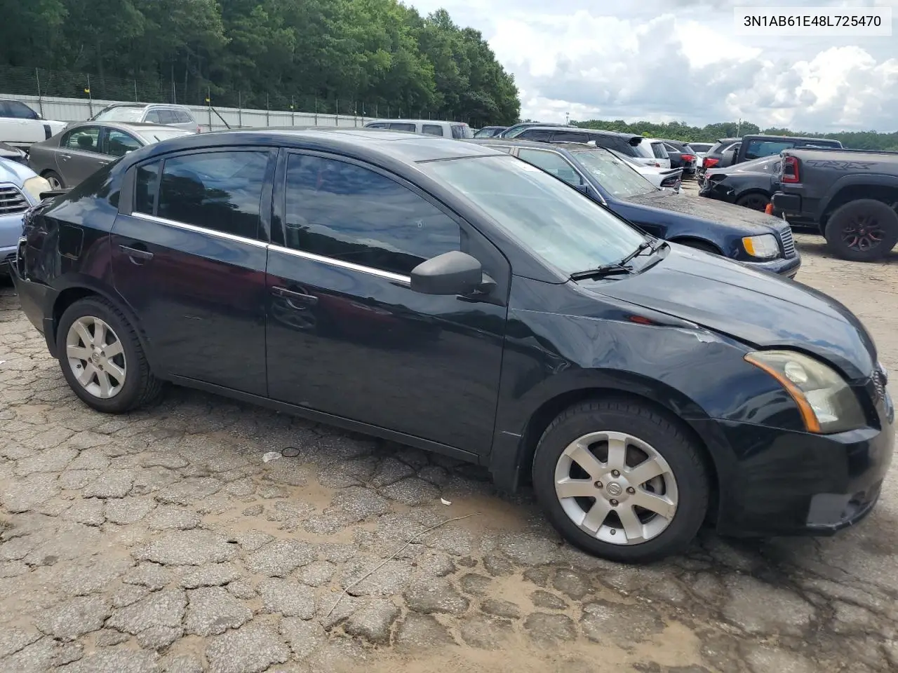 2008 Nissan Sentra 2.0 VIN: 3N1AB61E48L725470 Lot: 63000385