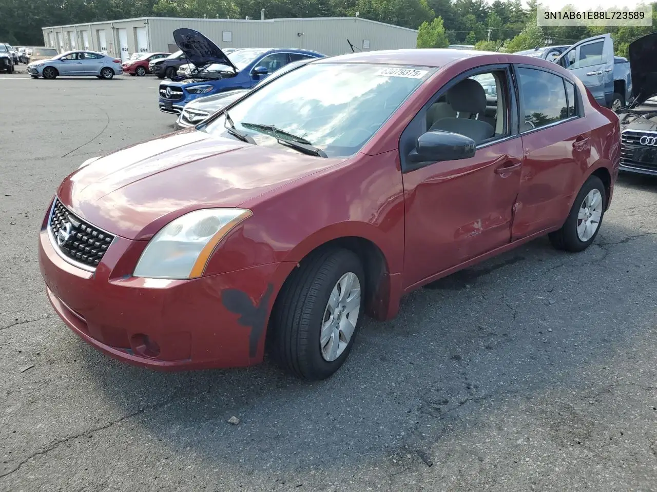 2008 Nissan Sentra 2.0 VIN: 3N1AB61E88L723589 Lot: 63079375