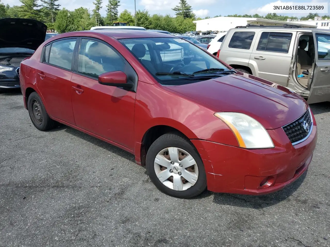 2008 Nissan Sentra 2.0 VIN: 3N1AB61E88L723589 Lot: 63079375