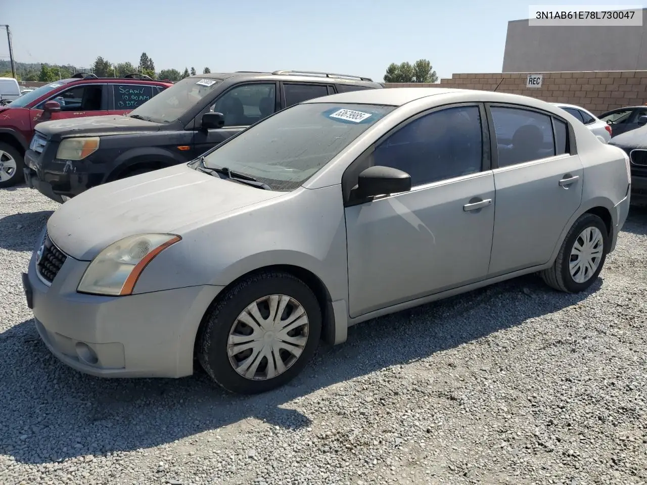 2008 Nissan Sentra 2.0 VIN: 3N1AB61E78L730047 Lot: 63679985