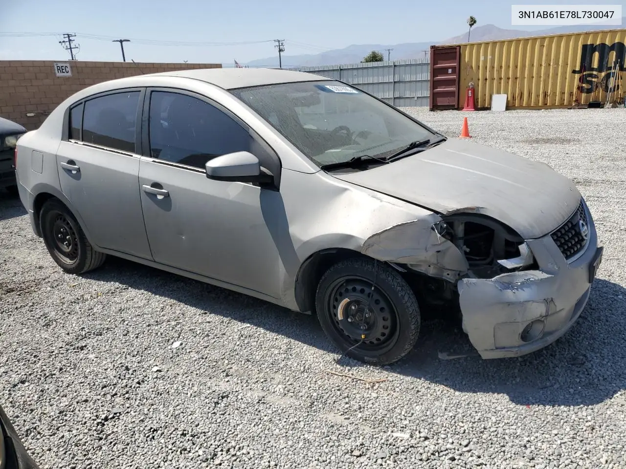 2008 Nissan Sentra 2.0 VIN: 3N1AB61E78L730047 Lot: 63679985