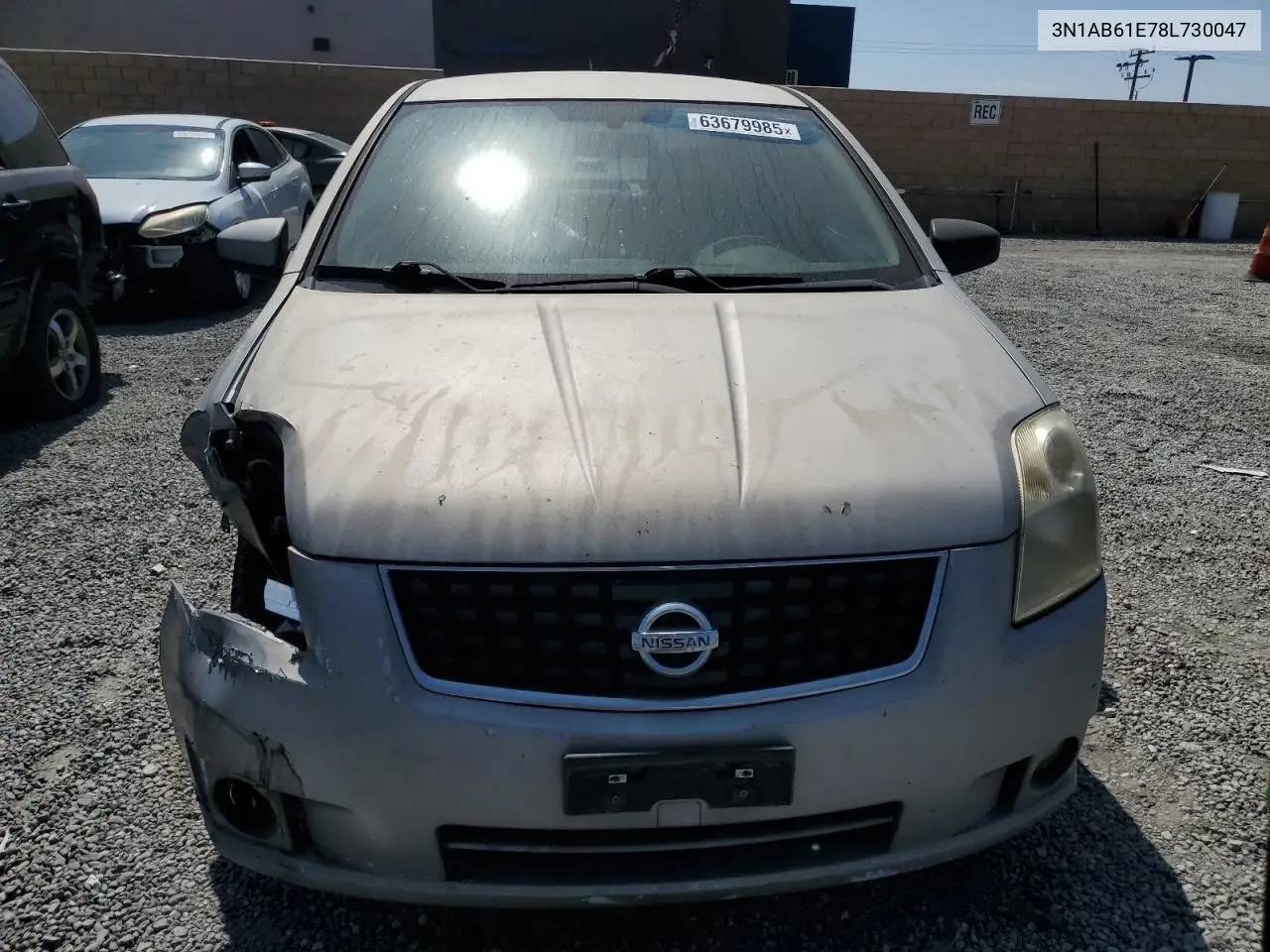 2008 Nissan Sentra 2.0 VIN: 3N1AB61E78L730047 Lot: 63679985