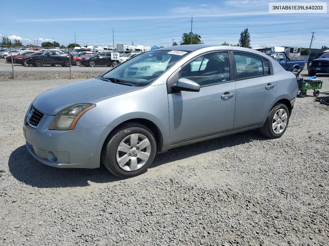 2009 Nissan Sentra 2.0 VIN: 3N1AB61E39L640203 Lot: 61854415