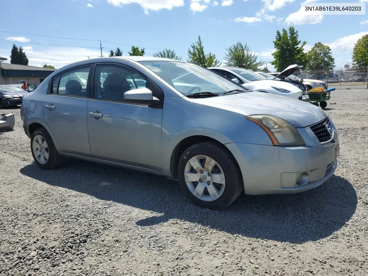 2009 Nissan Sentra 2.0 VIN: 3N1AB61E39L640203 Lot: 61854415