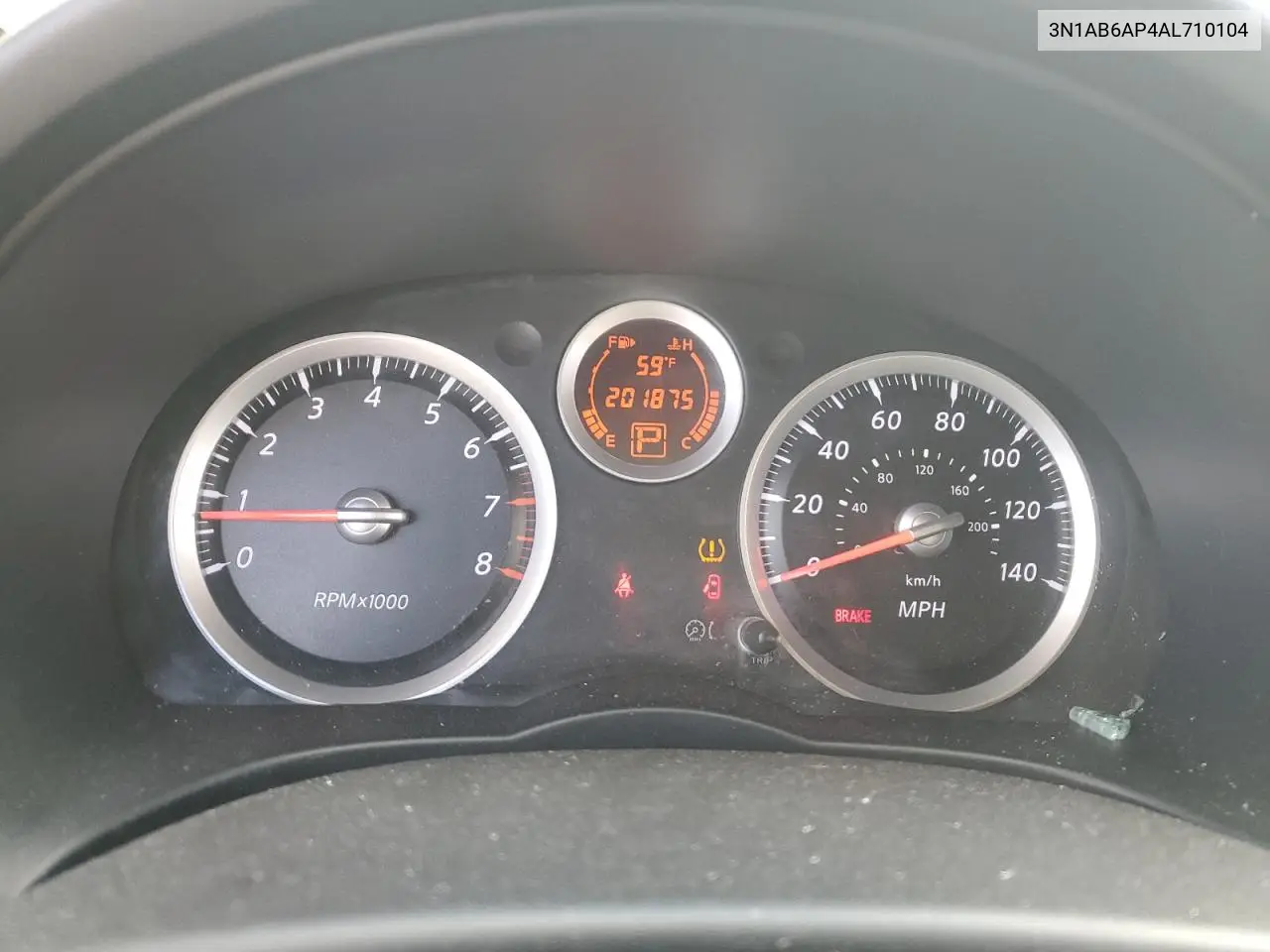 2010 Nissan Sentra 2.0 VIN: 3N1AB6AP4AL710104 Lot: 56934515