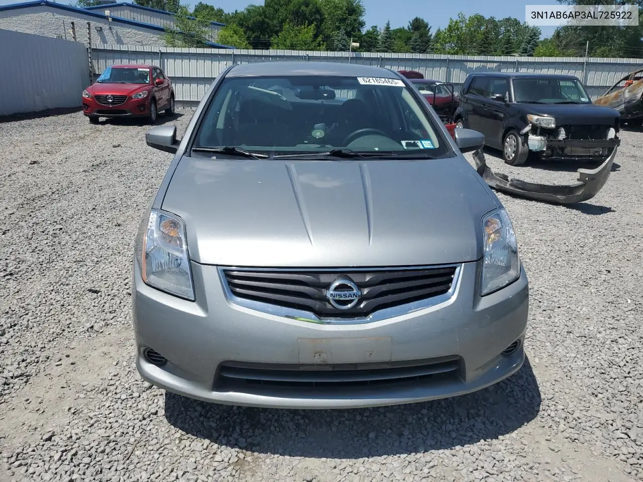 2010 Nissan Sentra 2.0 VIN: 3N1AB6AP3AL725922 Lot: 62185465