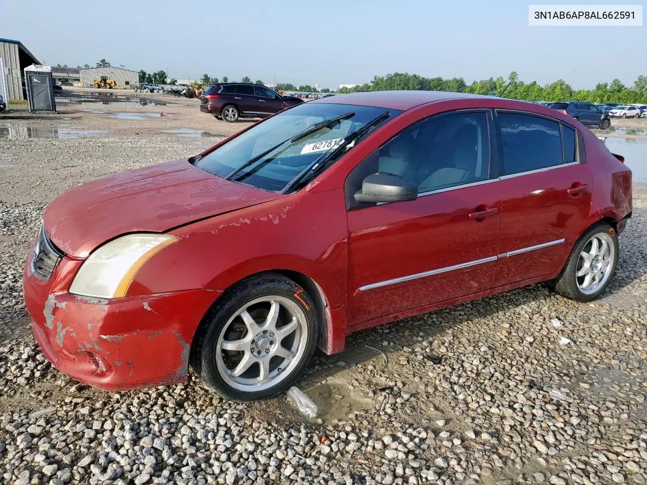 2010 Nissan Sentra 2.0 VIN: 3N1AB6AP8AL662591 Lot: 62781225