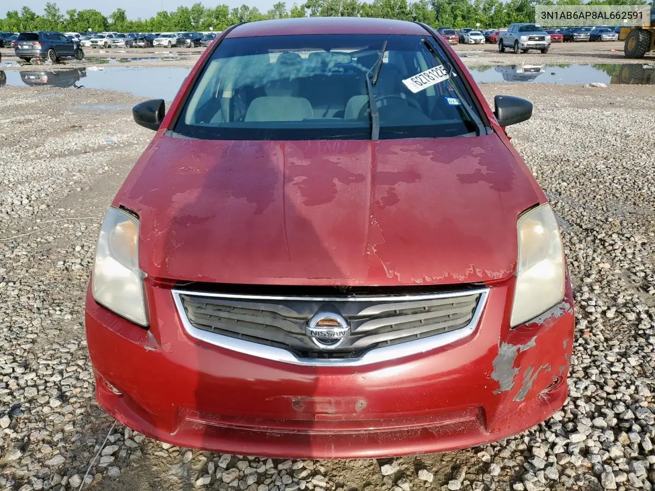 2010 Nissan Sentra 2.0 VIN: 3N1AB6AP8AL662591 Lot: 62781225