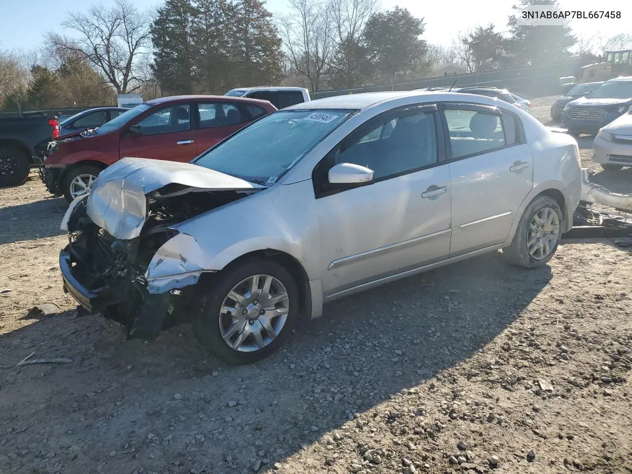 2011 Nissan Sentra 2.0 VIN: 3N1AB6AP7BL667458 Lot: 45988465