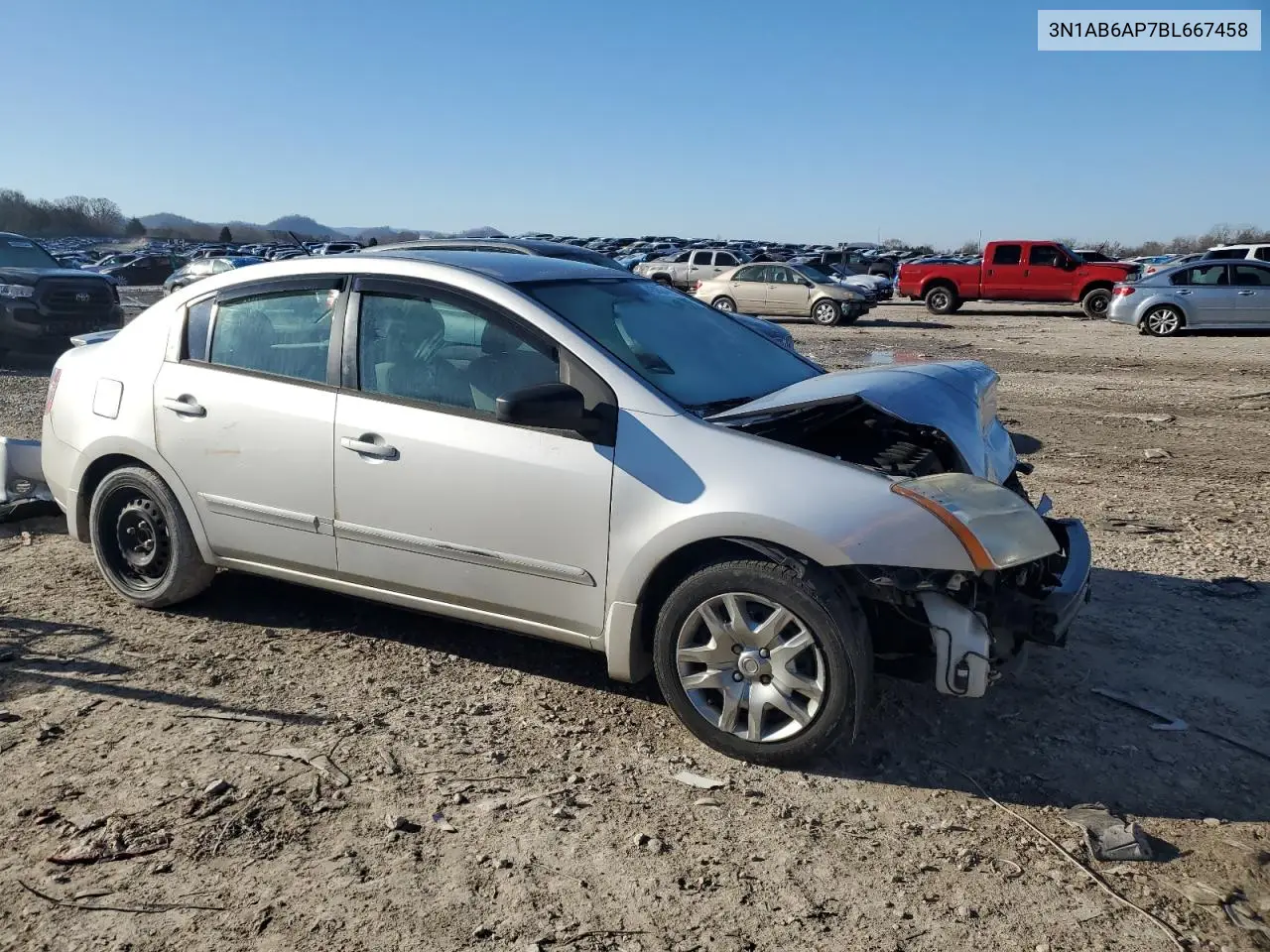 2011 Nissan Sentra 2.0 VIN: 3N1AB6AP7BL667458 Lot: 45988465