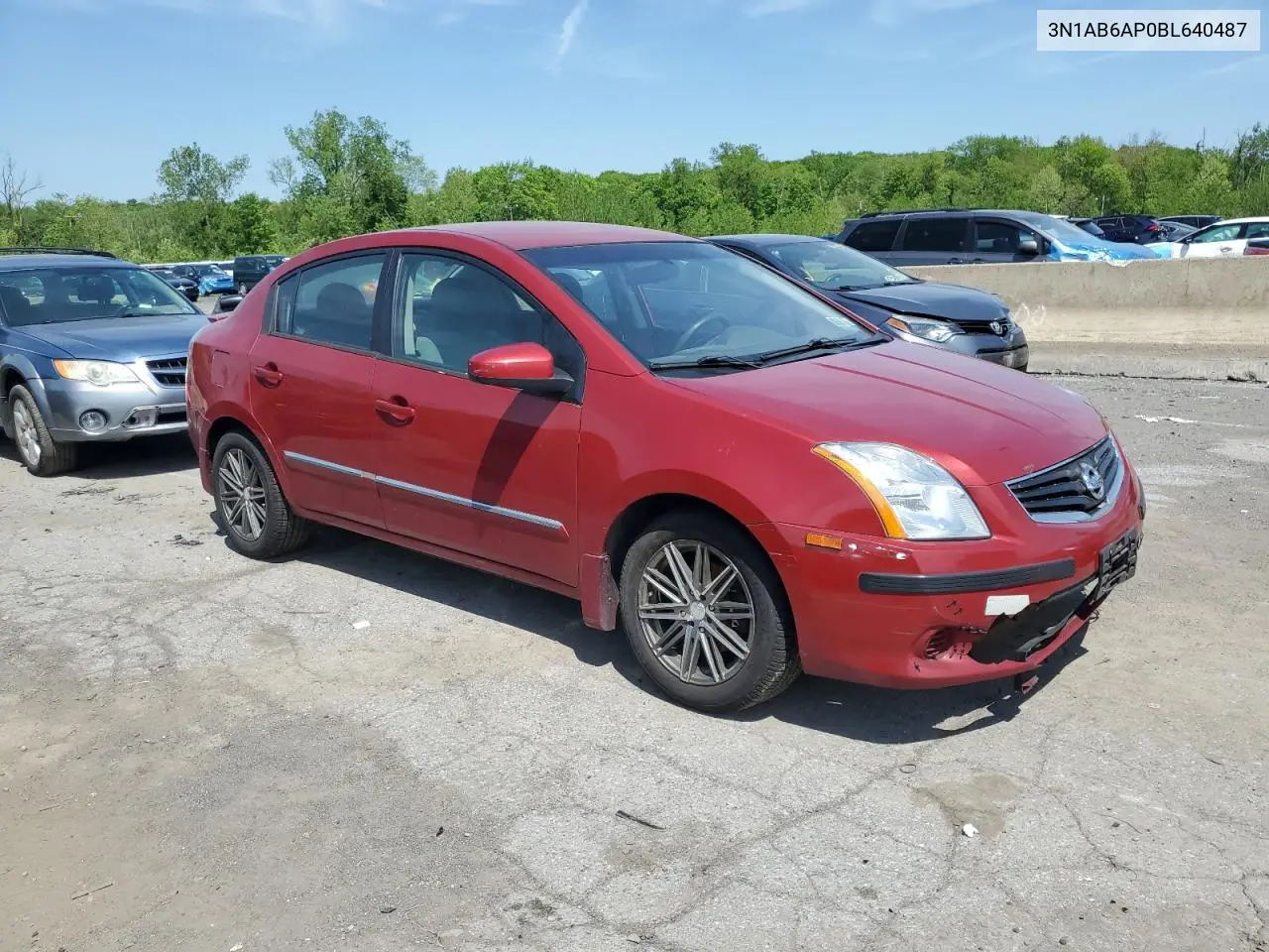 2011 Nissan Sentra 2.0 VIN: 3N1AB6AP0BL640487 Lot: 56244565