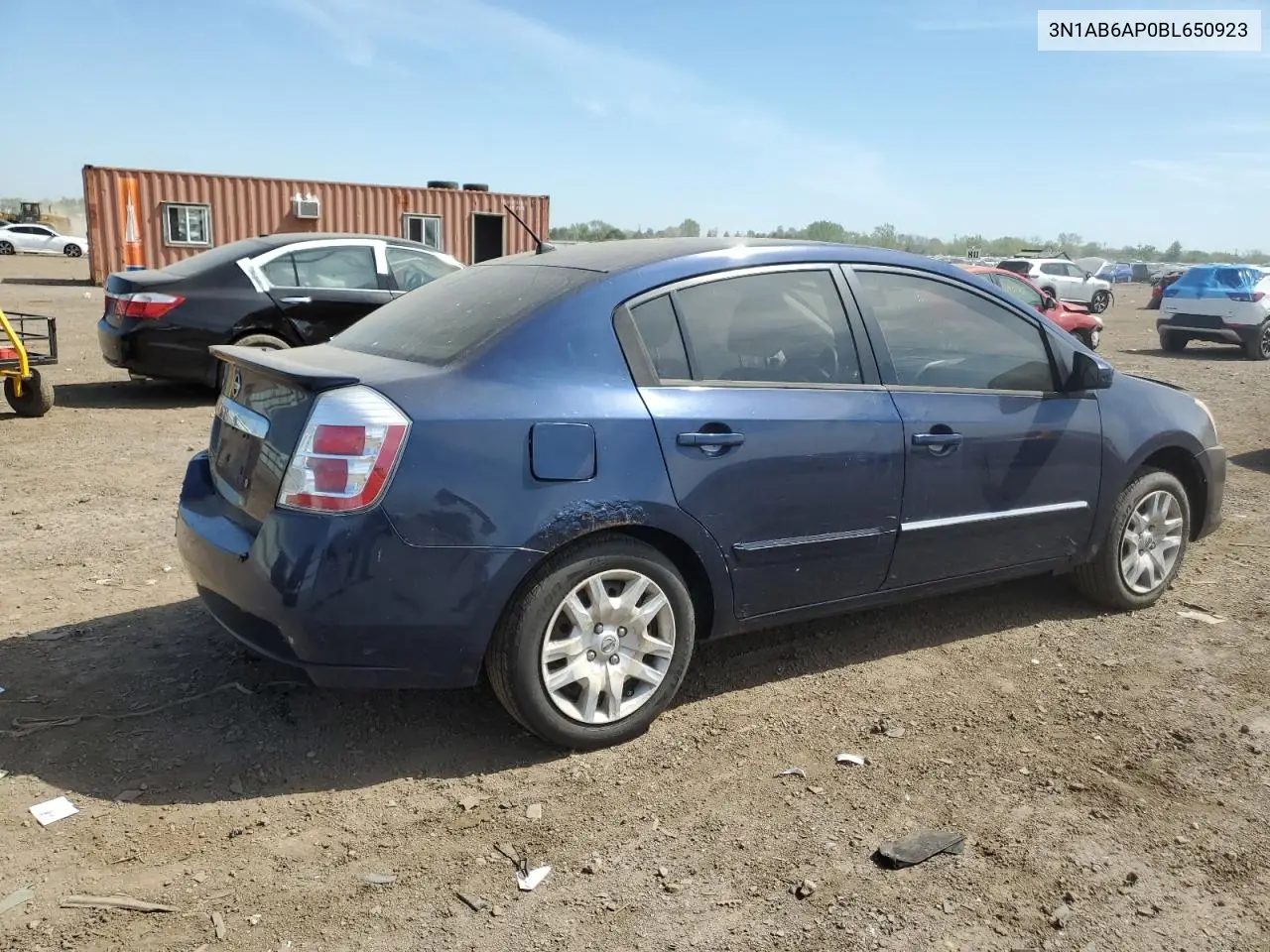 2011 Nissan Sentra 2.0 VIN: 3N1AB6AP0BL650923 Lot: 56413795