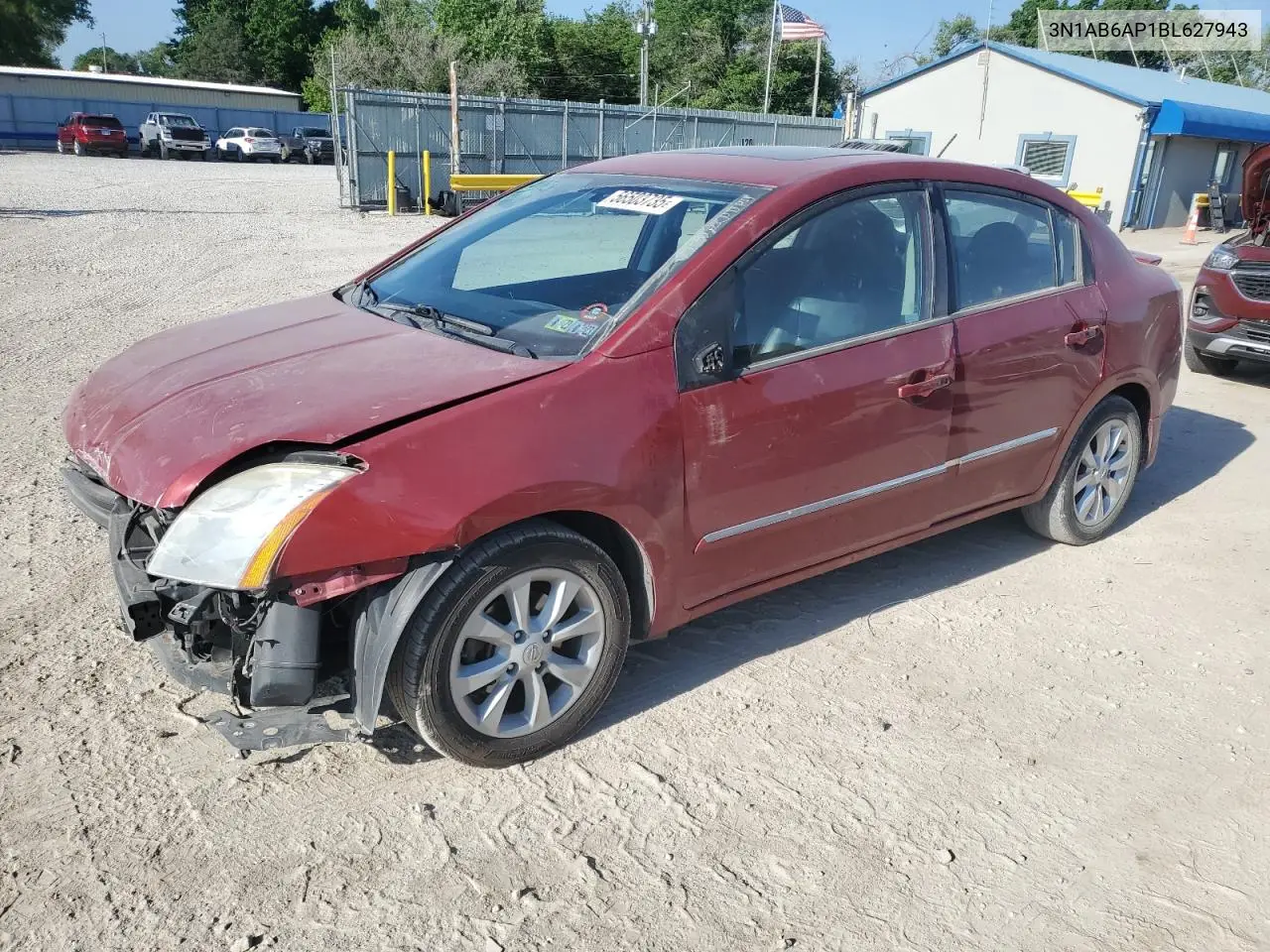 2011 Nissan Sentra 2.0 VIN: 3N1AB6AP1BL627943 Lot: 56503735