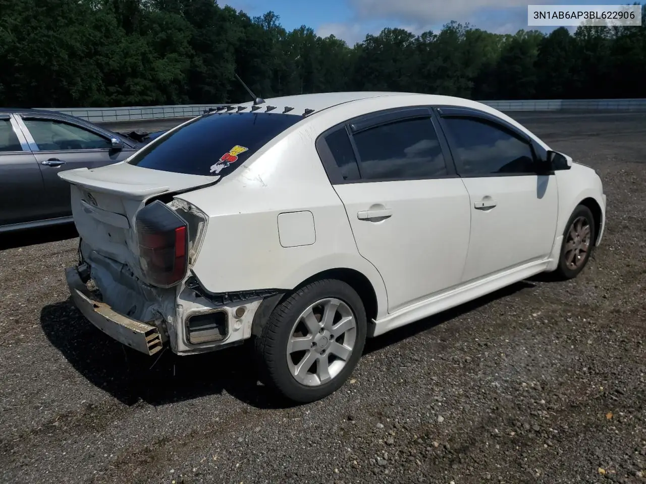 2011 Nissan Sentra 2.0 VIN: 3N1AB6AP3BL622906 Lot: 56622305