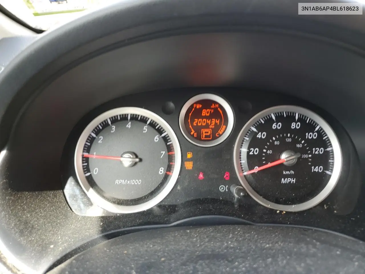 2011 Nissan Sentra 2.0 VIN: 3N1AB6AP4BL618623 Lot: 56852335