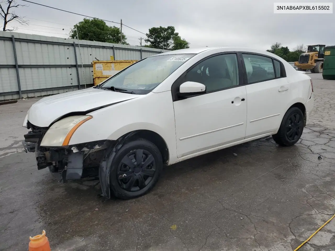 2011 Nissan Sentra 2.0 VIN: 3N1AB6APXBL615502 Lot: 57105635
