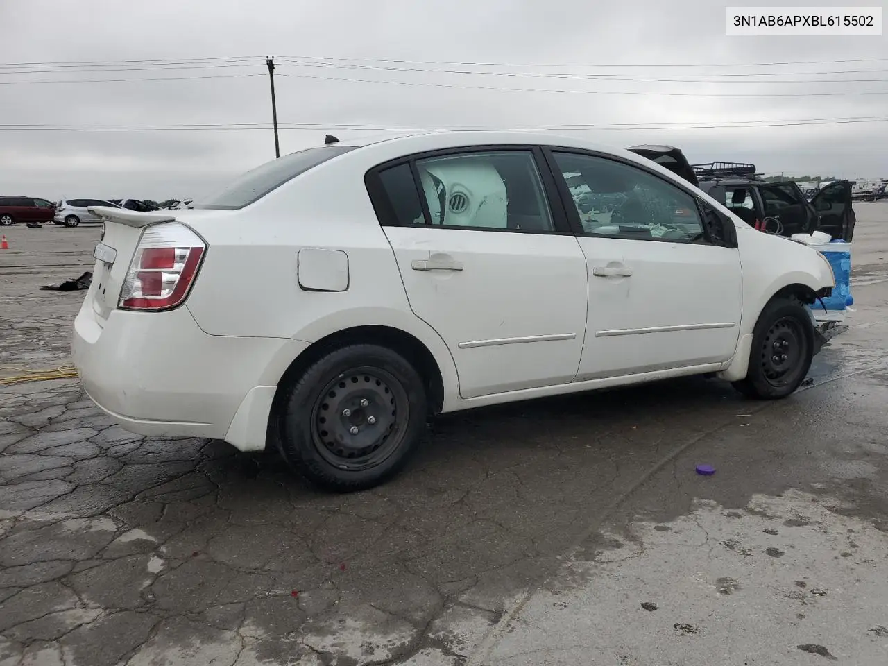 2011 Nissan Sentra 2.0 VIN: 3N1AB6APXBL615502 Lot: 57105635