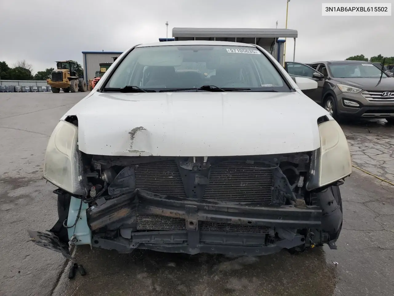 2011 Nissan Sentra 2.0 VIN: 3N1AB6APXBL615502 Lot: 57105635