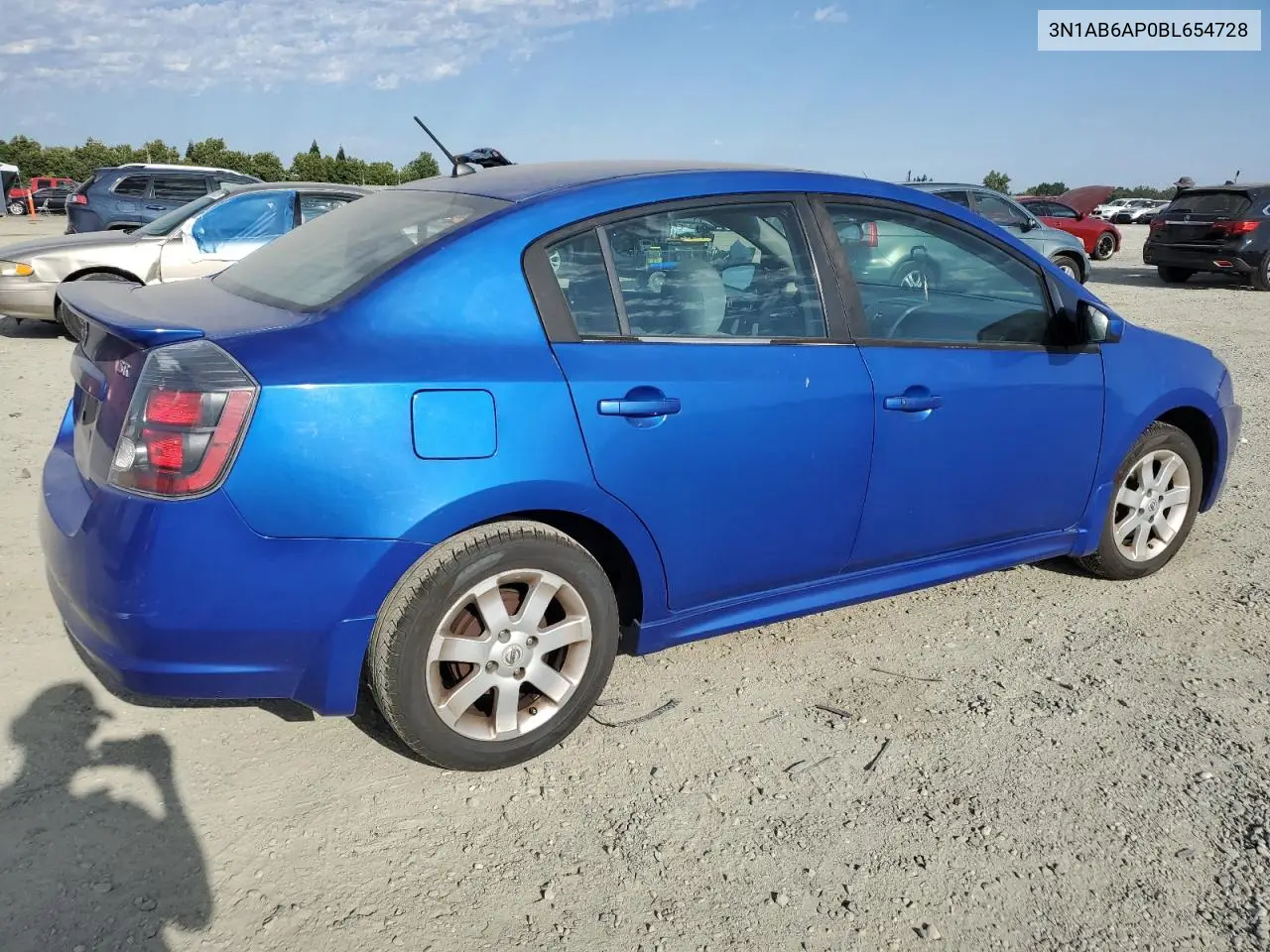 2011 Nissan Sentra 2.0 VIN: 3N1AB6AP0BL654728 Lot: 63077395