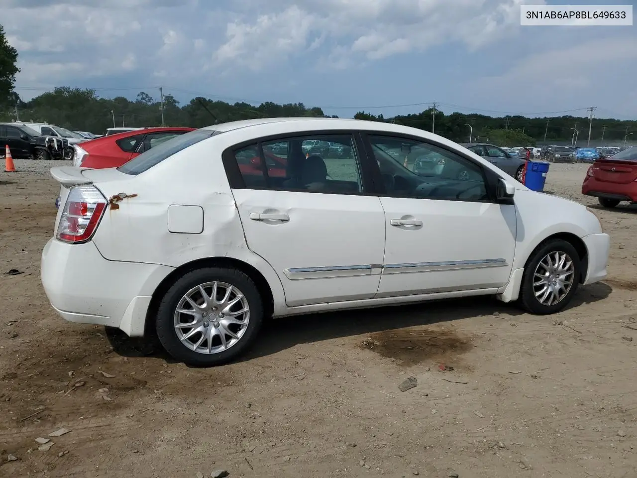 2011 Nissan Sentra 2.0 VIN: 3N1AB6AP8BL649633 Lot: 63189535