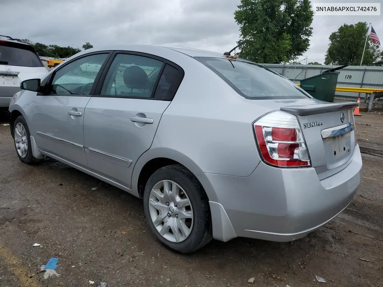 2012 Nissan Sentra 2.0 VIN: 3N1AB6APXCL742476 Lot: 58515145