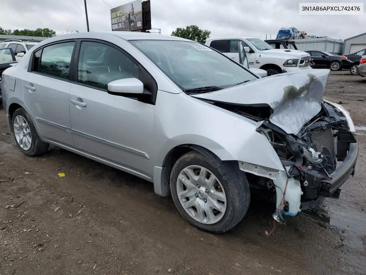 2012 Nissan Sentra 2.0 VIN: 3N1AB6APXCL742476 Lot: 58515145