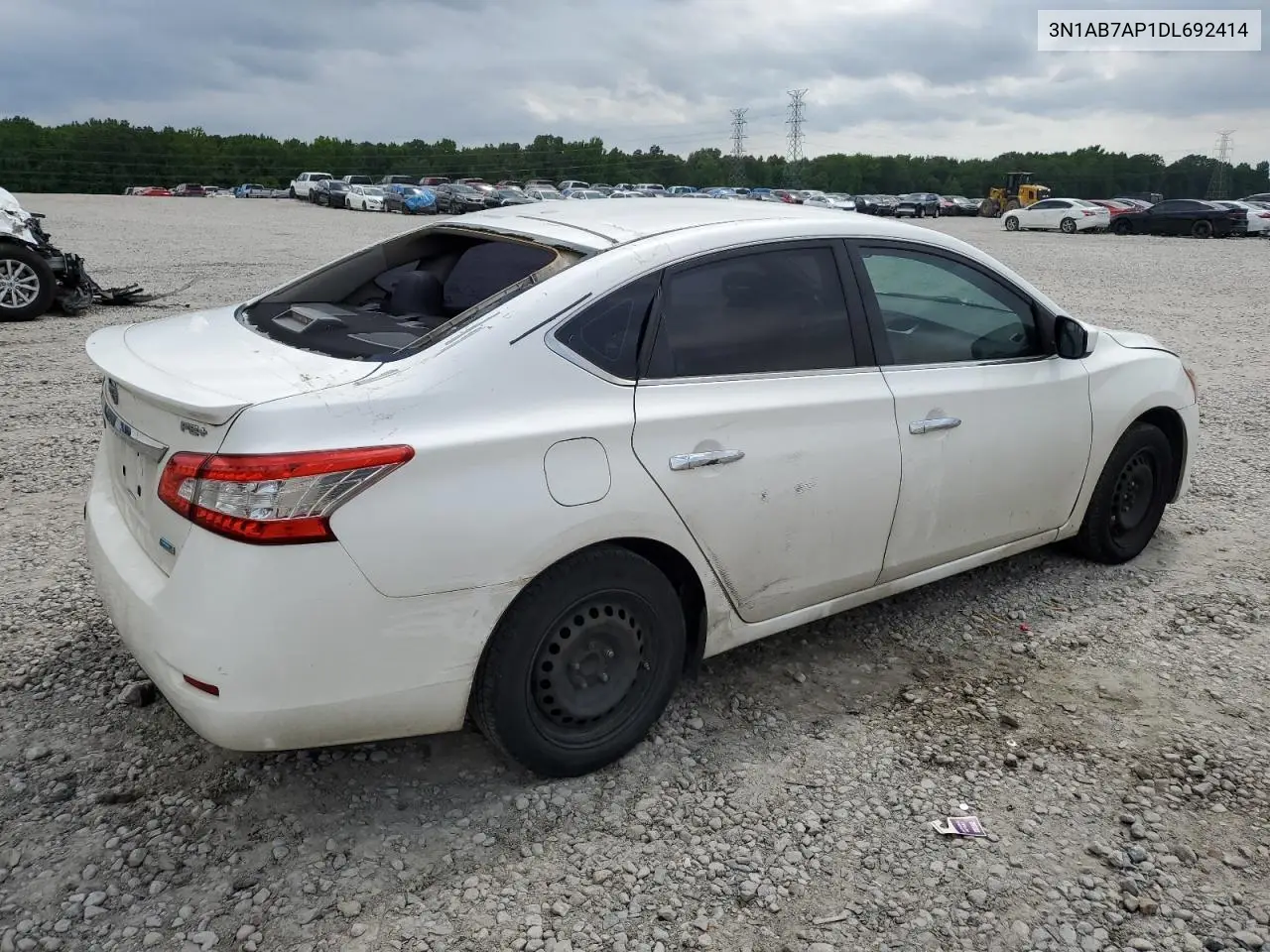 2013 Nissan Sentra S VIN: 3N1AB7AP1DL692414 Lot: 56366505
