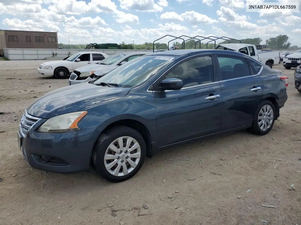 2013 Nissan Sentra S VIN: 3N1AB7AP1DL667559 Lot: 56777275
