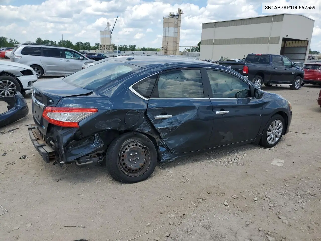 2013 Nissan Sentra S VIN: 3N1AB7AP1DL667559 Lot: 56777275