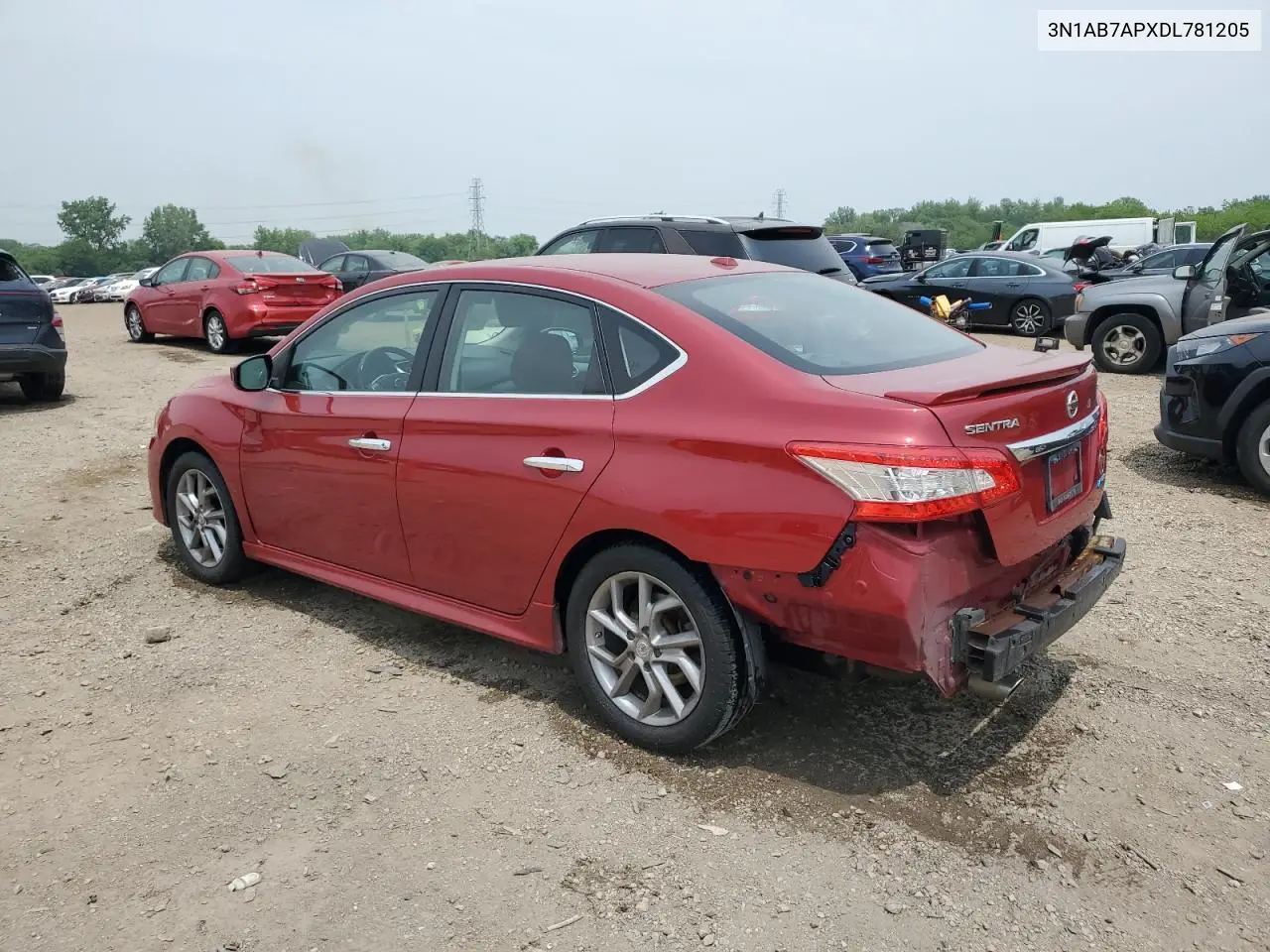 2013 Nissan Sentra S VIN: 3N1AB7APXDL781205 Lot: 60507475
