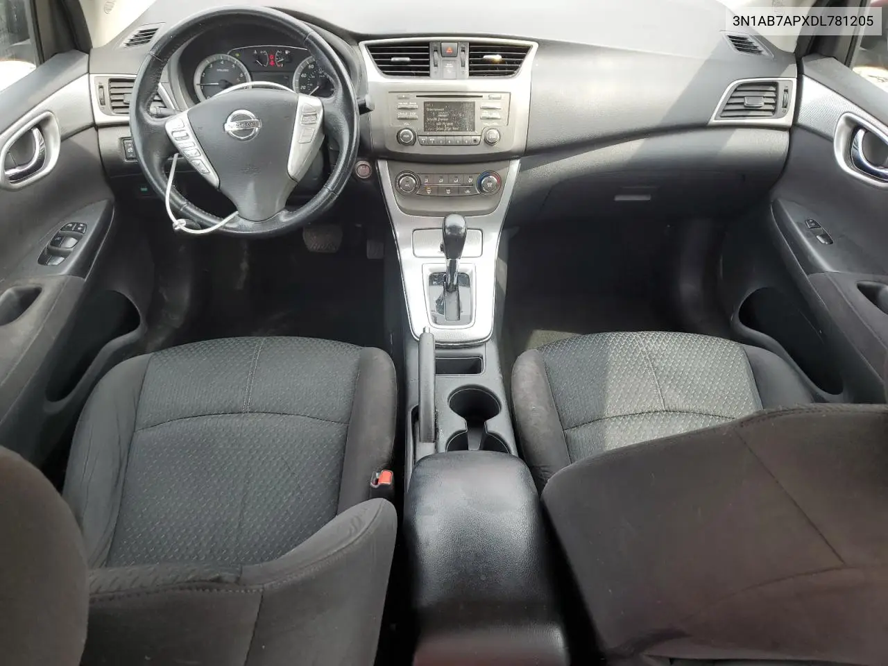 2013 Nissan Sentra S VIN: 3N1AB7APXDL781205 Lot: 60507475